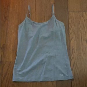 Grey tank top with built in bra